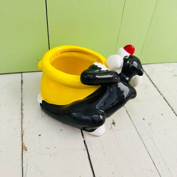 Vintage Tweety Bird and Sylvester Planter Warner Bros Collectible Figurine Vase - Picture 6 of 8
